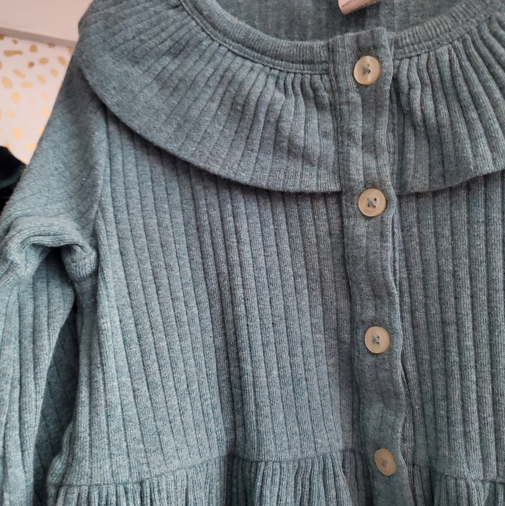 Kate Quinn Blue Ribbed Dress - Picture 3 of 3